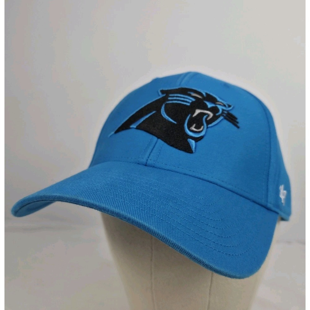 Carolina Panthers‎ 47 Process Blue Hat Adjustable Metal Snap Back NFL OSFA